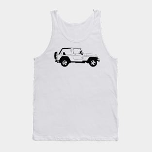 Wrangler Black Outline Tank Top